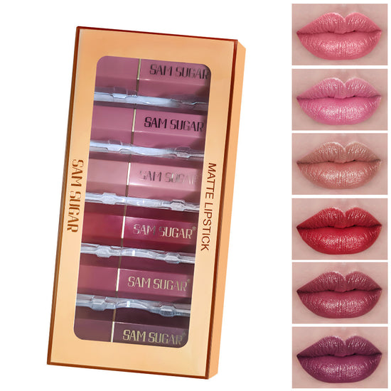 6-Piece Pearl Velvet Lipstick Set