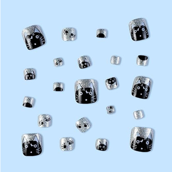 24-Piece Press-On Toe Nails