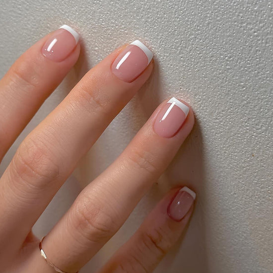 White French Press-On Nails