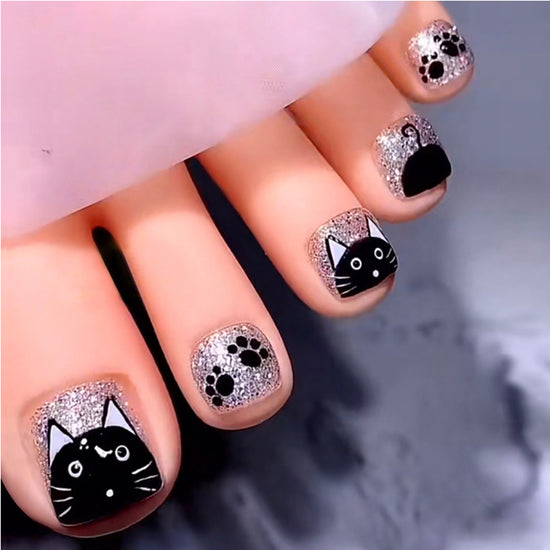 24-Piece Press-On Toe Nails