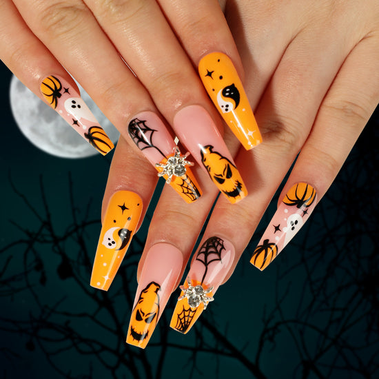 24-Piece Halloween Press-On Nails